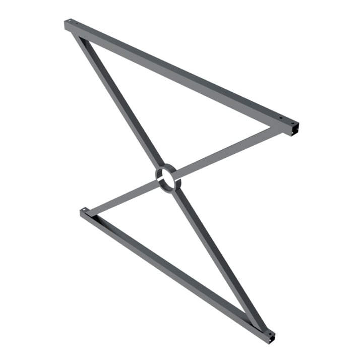 Schake Stadtzaun, Zaunelement, Vierkantrohr 30x30/25x25mm + Stahlkappe, beschichtet, Achsabstand 1000mm,