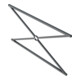 Schake Stadtzaun, Zaunelement, Vierkantrohr 30x30/25x25mm + Stahlkappe, beschichtet, Achsabstand 1500mm-2