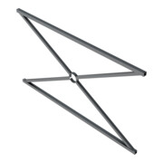 Schake Stadtzaun, Zaunelement, Vierkantrohr 30x30/25x25mm + Stahlkappe, beschichtet, Achsabstand 1500mm-2