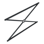 Schake Stadtzaun, Zaunelement, Vierkantrohr 30x30/25x25mm + Stahlkappe, beschichtet, Achsabstand 1500mm-5