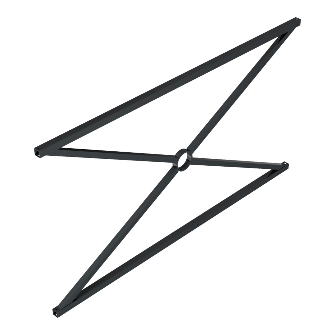 Schake Stadtzaun, Zaunelement, Vierkantrohr 30x30/25x25mm + Stahlkappe, beschichtet, Achsabstand 1500mm