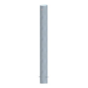 Schake Stahlrohrpoller Ø 152 x 3,2 mm ortsfest, zum Einbetonieren feuerverzinkt / weiß beschichtet, feuerverzinkt, Gesamtlänge: 1500 mm, mit aufgeschweißter Stahlkappe