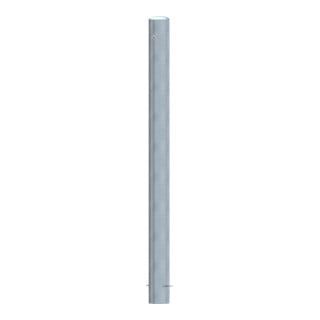 Schake Stahlrohrpoller Ø 152 x 3,2 mm ortsfest, zum Einbetonieren feuerverzinkt / weiß beschichtet, feuerverzinkt, Gesamtlänge: 2000 mm, mit aufgeschweißter Stahlkappe