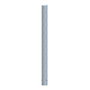Schake Stahlrohrpoller Ø 152 x 3,2 mm ortsfest, zum Einbetonieren feuerverzinkt / weiß beschichtet, feuerverzinkt, Gesamtlänge: 2000 mm, mit aufgeschweißter Stahlkappe