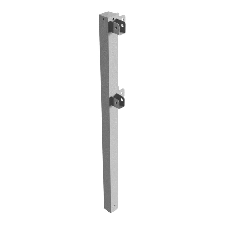 Schake Standpfosten Stahlrohr 70 x 70 mm Eckpfosten für Ober- und Knieholm