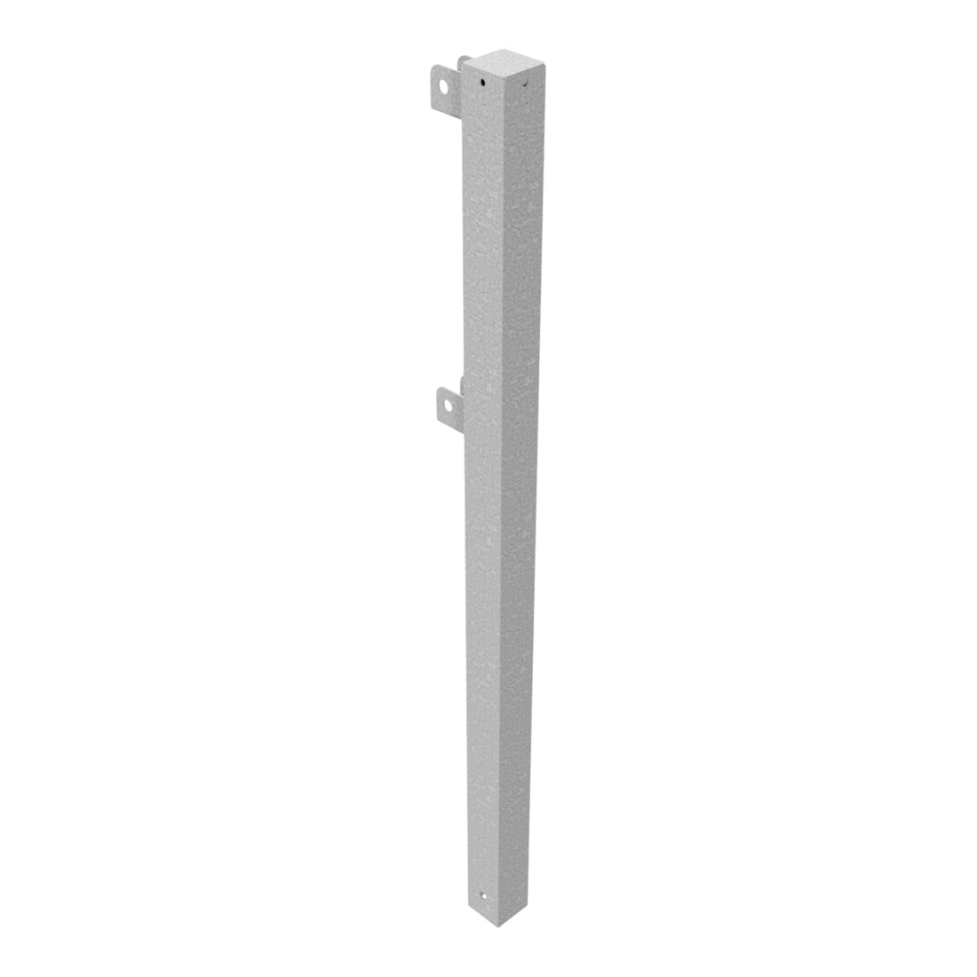 Schake Standpfosten Stahlrohr 70 x 70 mm Endpfosten für Ober- und Knieholm, +Sechskantschrauben, Mutter M16x60 + Schutzkappen