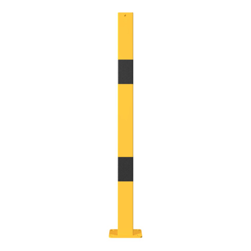 Schake Standpfosten zum Aufdübeln Stahlrohr 70 x 70 mm Endpfosten für Ober- und Knieholm