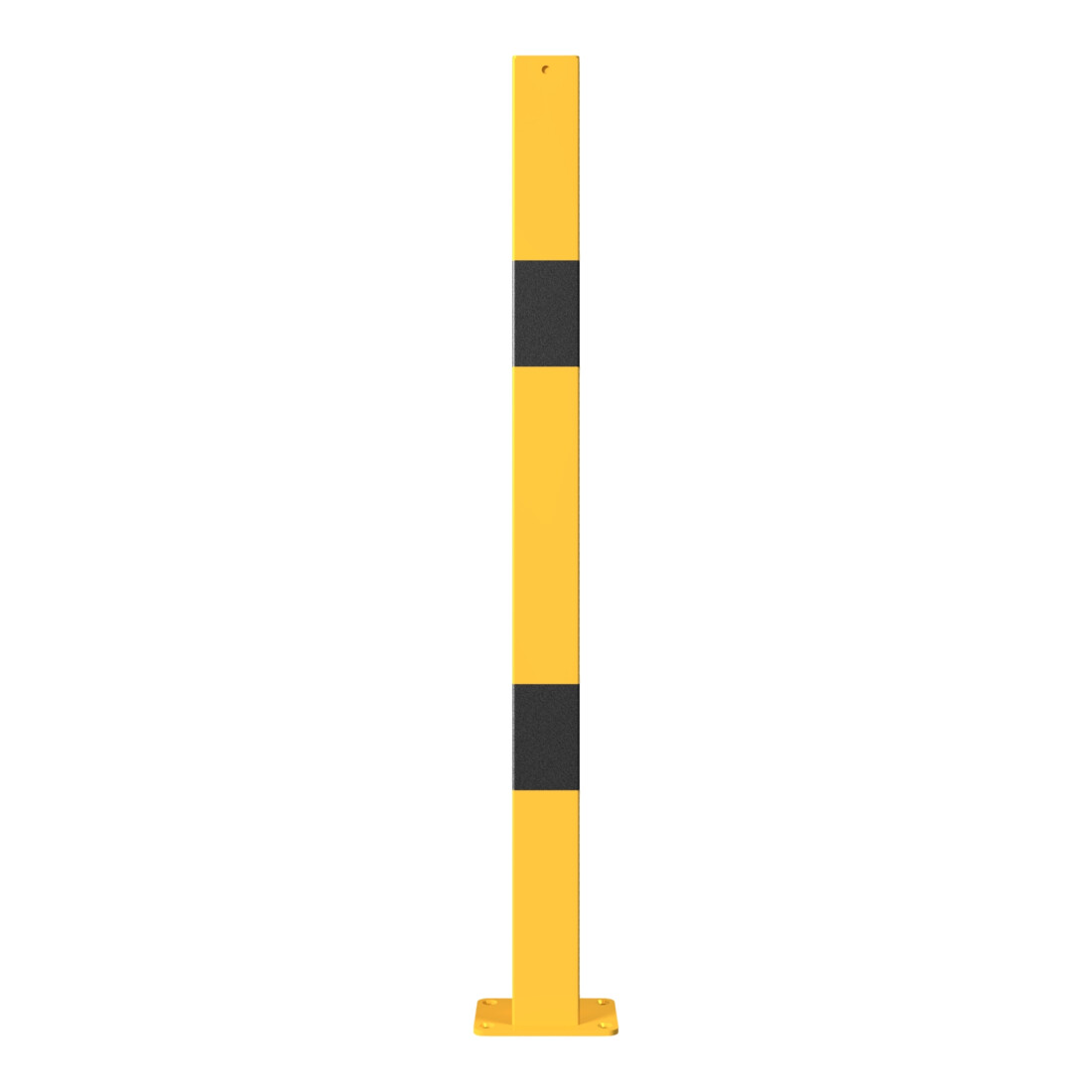 Schake Standpfosten zum Aufdübeln Stahlrohr 70 x 70 mm Endpfosten für Ober- und Knieholm