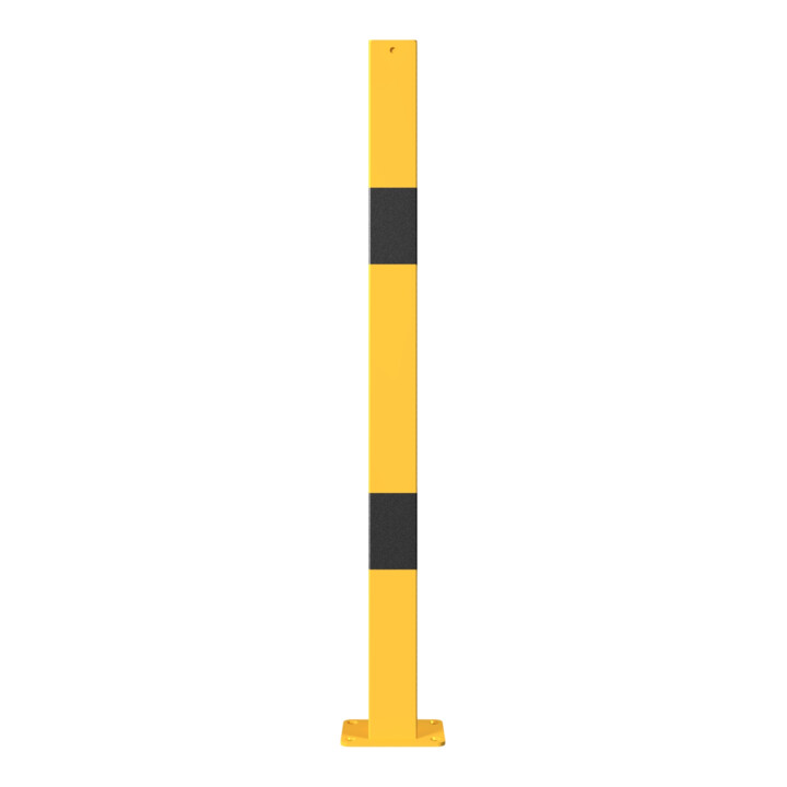 Schake Standpfosten zum Aufdübeln Stahlrohr 70 x 70 mm Endpfosten für Ober- und Knieholm