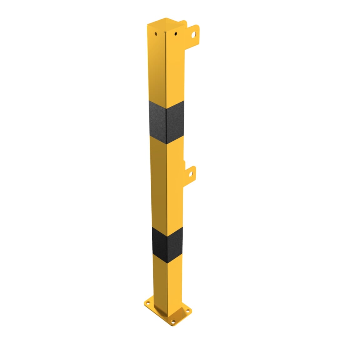 Schake Standpfosten zum Aufdübeln Stahlrohr 70 x 70 mm Endpfosten für Ober- und Knieholm