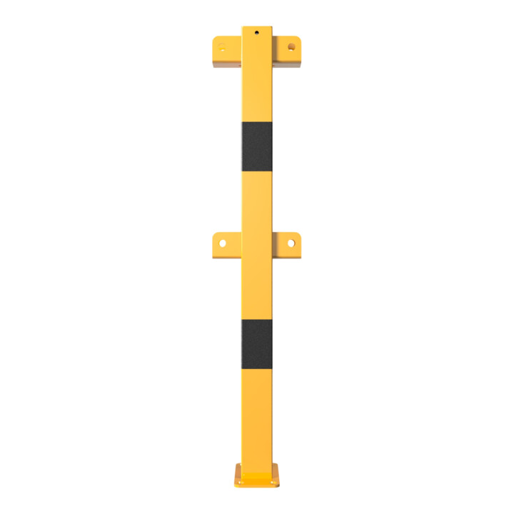 Schake Standpfosten zum Aufdübeln Stahlrohr 70 x 70 mm Mittelpfosten für Ober- und Knieholm