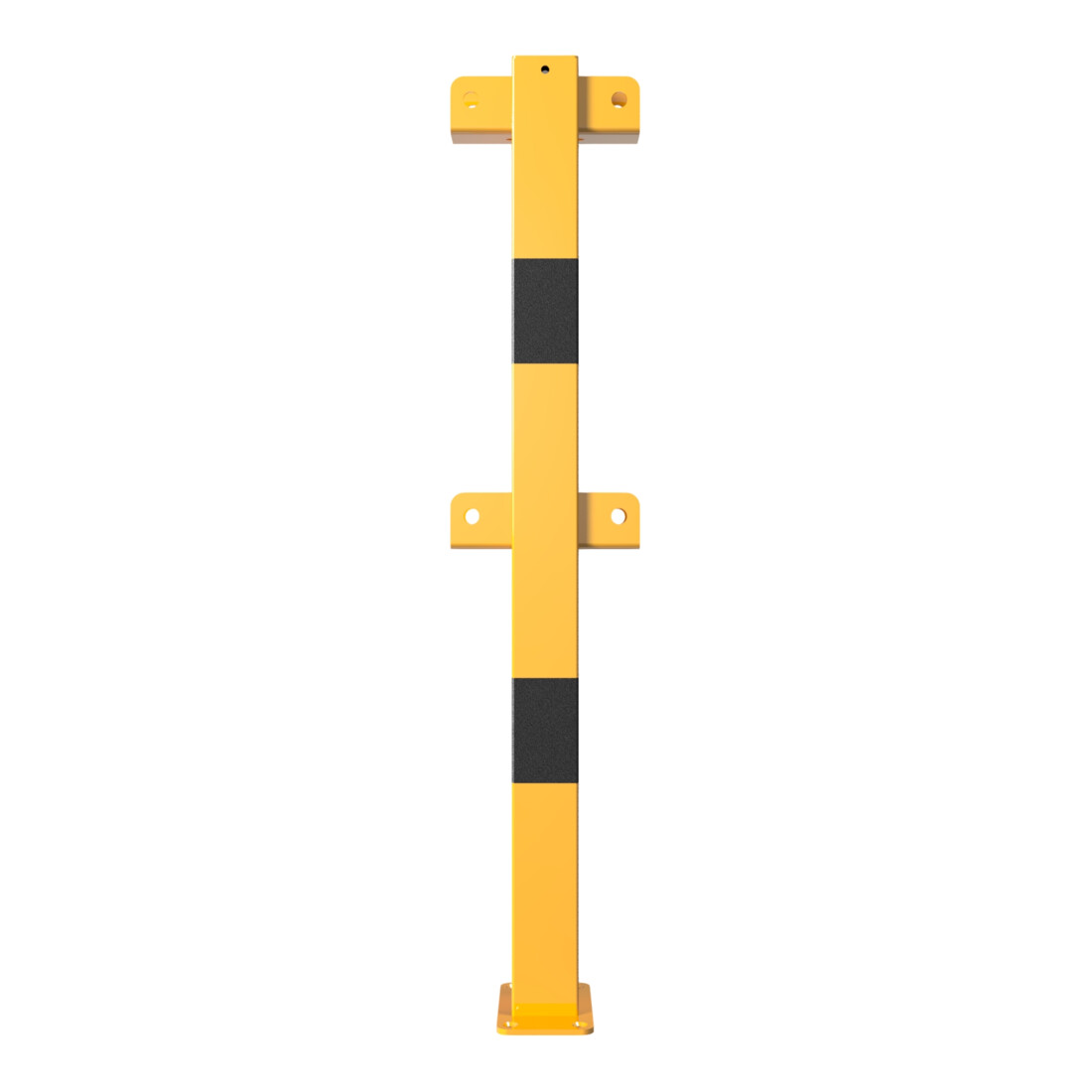Schake Standpfosten zum Aufdübeln Stahlrohr 70 x 70 mm Mittelpfosten für Ober- und Knieholm