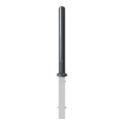 Schake stijl paal type 480FB, verwijderbaar + driehoekig slot, Ø 82mm + halve bol, gecoat,-4
