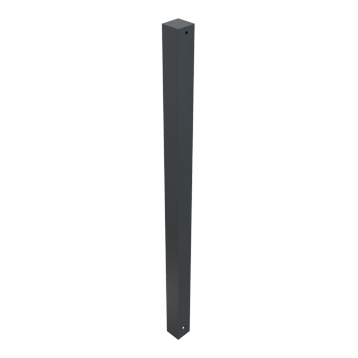 Schake Stilpfosten Typ 4071B, ortsfest, 70x70mm, zum Einbetonieren + Flachkopf