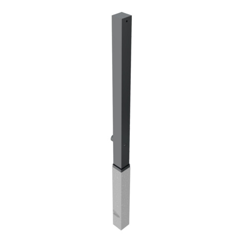Schake Stilpfosten Typ 4071FB, herausnehmbar, 70x70mm + Dreikantverschluss + Flachkopf