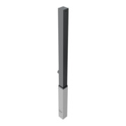 Schake Stilpfosten Typ 4071FB, herausnehmbar, 70x70mm + Dreikantverschluss + Flachkopf-4