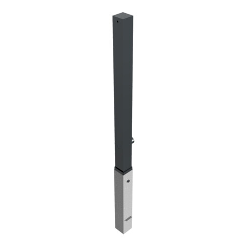 Schake Stilpfosten Typ 4071FB, herausnehmbar, 70x70mm + Dreikantverschluss + Flachkopf