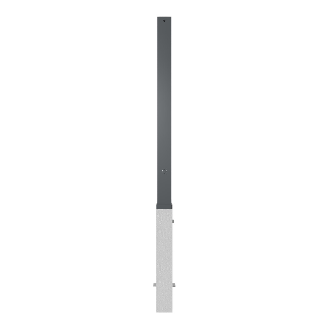 Schake Stilpfosten Typ 4071FB, herausnehmbar, 70x70mm + Dreikantverschluss + Flachkopf
