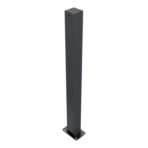 Schake Stilpfosten Typ 4071PB, ortsfest, 70x70mm, zum Aufdübeln + Flachkopf