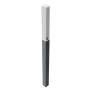Schake Stilpfosten Typ 40731B, ortsfest, 70x70mm, Oberteil U, förmig (offen) aus Flachstahl, zum Einbetonieren, ca. 950mm Überflur, beschichtet-5