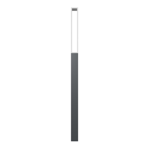 Schake Stilpfosten Typ 40731B, ortsfest, 70x70mm, Oberteil U, förmig (offen) aus Flachstahl, zum Einbetonieren, ca. 950mm Überflur, beschichtet