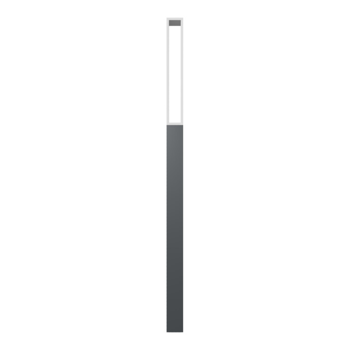 Schake Stilpfosten Typ 40731B, ortsfest, 70x70mm, Oberteil U, förmig (offen) aus Flachstahl, zum Einbetonieren, ca. 950mm Überflur, beschichtet