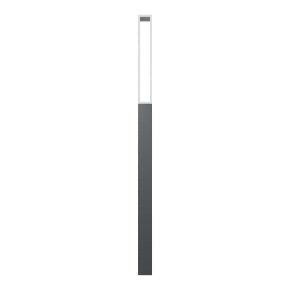 Schake Stilpfosten Typ 40731B, ortsfest, 70x70mm, Oberteil U, förmig (offen) aus Flachstahl, zum Einbetonieren, ca. 950mm Überflur, beschichtet