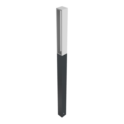 Schake Stilpfosten Typ 40731B, ortsfest, 70x70mm, Oberteil U, förmig (offen) aus Flachstahl, zum Einbetonieren, ca. 950mm Überflur, beschichtet