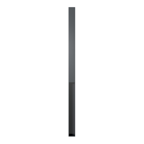 Schake Stilpfosten Typ 4073B, ortsfest, 70x70mm, Oberteil Flachstahl, zum Einbetonieren, ca. 950mm Überflur, beschichtet
