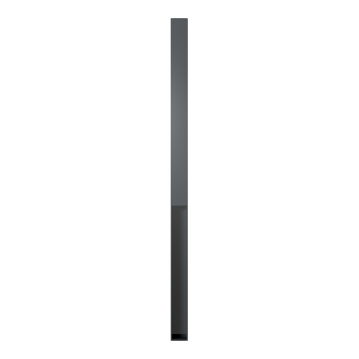 Schake Stilpfosten Typ 4073B, ortsfest, 70x70mm, Oberteil Flachstahl, zum Einbetonieren, ca. 950mm Überflur, beschichtet