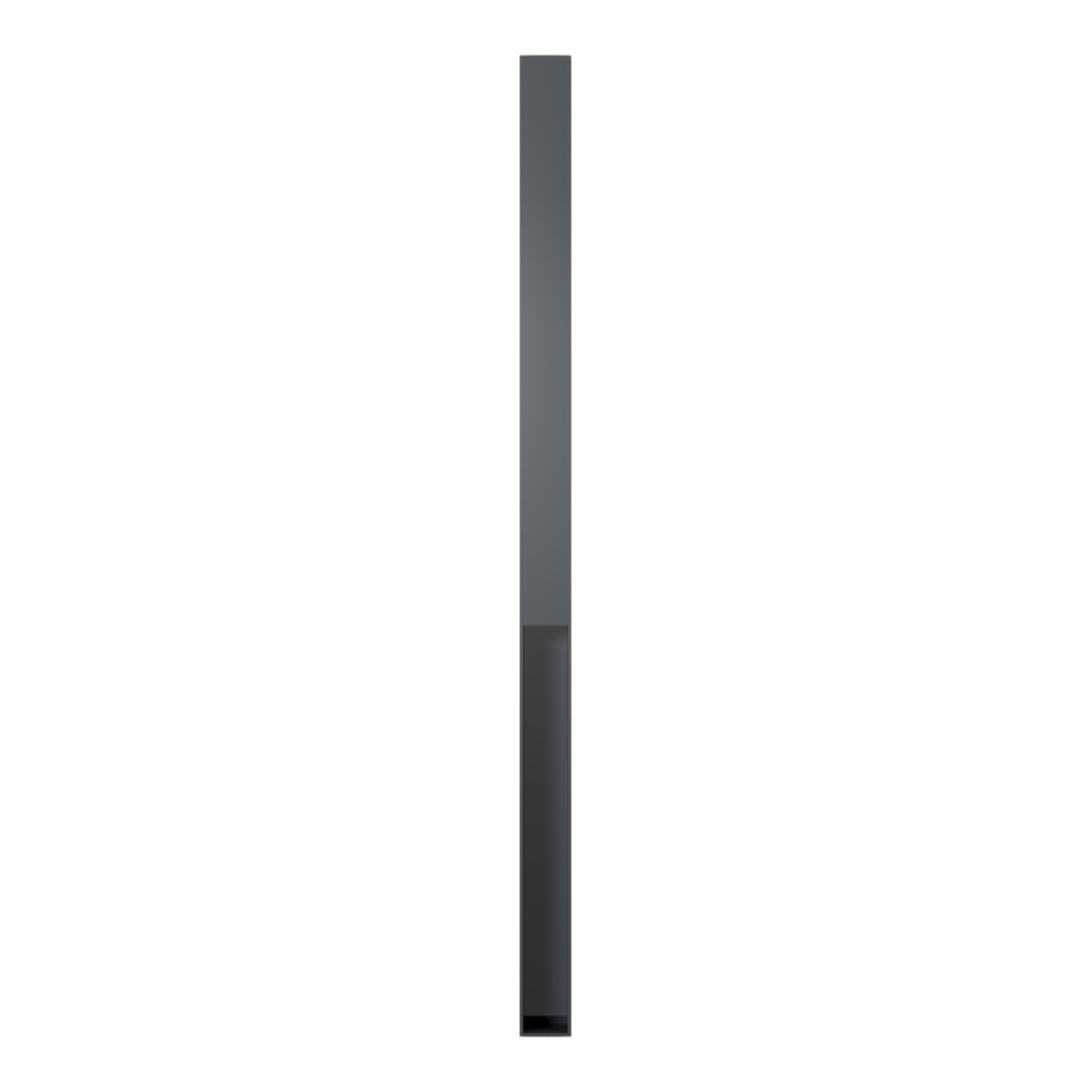 Schake Stilpfosten Typ 4073B, ortsfest, 70x70mm, Oberteil Flachstahl, zum Einbetonieren, ca. 950mm Überflur, beschichtet
