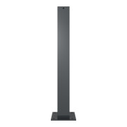 Schake Stilpoller aus Vierkantrohr 100x100mm + Flachkopf, ca 900mm Überflur, beschichtet, ortsfest für Dübelbefestigung + Bodenplatte 200x200mm-5