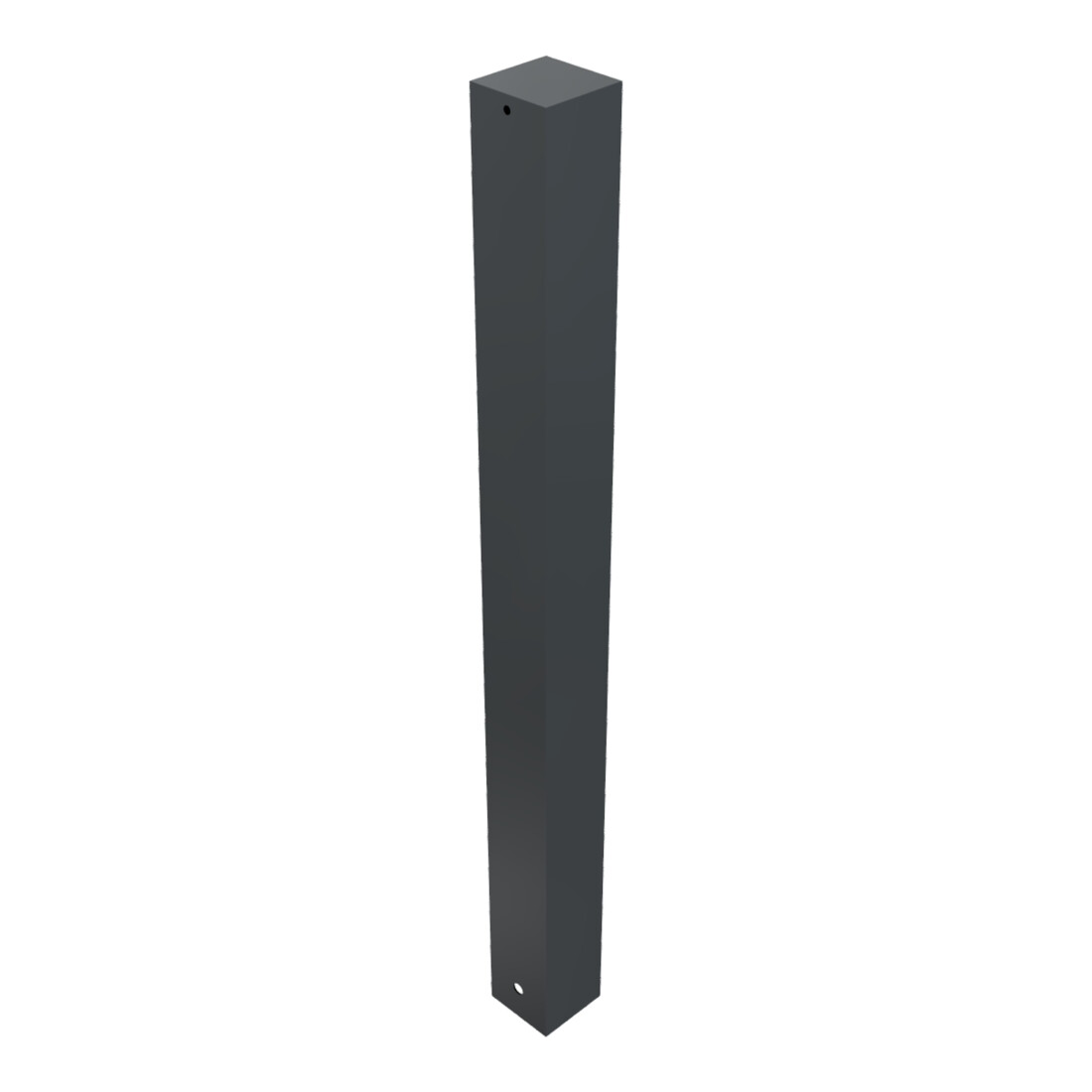 Schake Stilpoller aus Vierkantrohr 100x100mm + Flachkopf, ca 900mm Überflur, beschichtet, ortsfest zum Einbetonieren