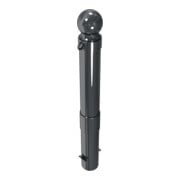 Schake Stilpoller Typ 40140B/2, ortsfest, zum Einbetonieren, Ø 140mm + Alukugel, beschichtet, eisenglimmer + 2 Ösen-2
