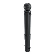 Schake Stilpoller Typ 40140B/2, ortsfest, zum Einbetonieren, Ø 140mm + Alukugel, beschichtet, eisenglimmer + 2 Ösen-4
