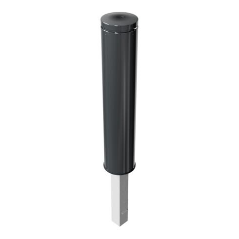 Schake Stilpoller Typ 40195FB, herausnehmbar, + Dreikantverschluss, Ø 193mm + Flachkopf aus Aluminium, Überflur ca. 950mm +
