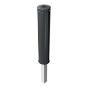 Schake Stilpoller Typ 40195FB, herausnehmbar, + Dreikantverschluss, Ø 193mm + Flachkopf aus Aluminium, Überflur ca. 950mm +-4