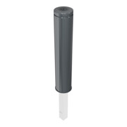 Schake Stilpoller Typ 40195FB, herausnehmbar, + Dreikantverschluss, Ø 193mm + Flachkopf aus Aluminium, Überflur ca. 950mm +-4