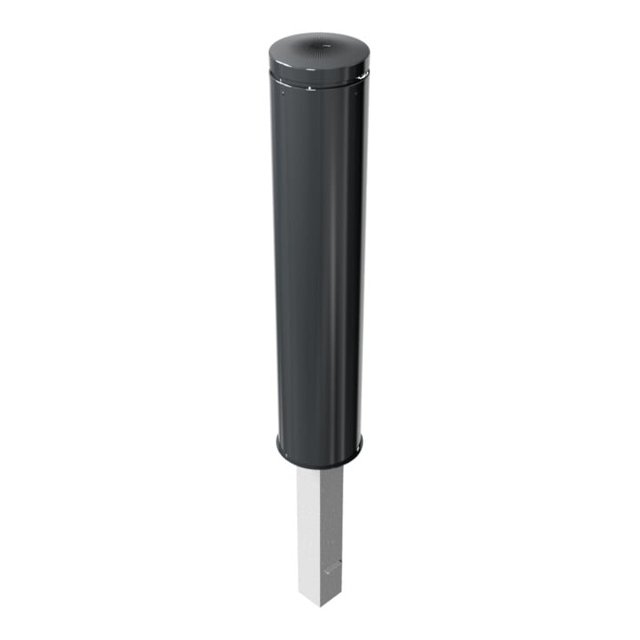 Schake Stilpoller Typ 40195FB, herausnehmbar, + Dreikantverschluss, Ø 193mm + Flachkopf aus Aluminium, Überflur ca. 950mm +