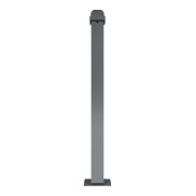 Schake Stilpoller Typ 473PB ortsfest, für Dübelbefestigung + Bodenplatte, Vierkant 70/70 mm + Zierkopf,-5