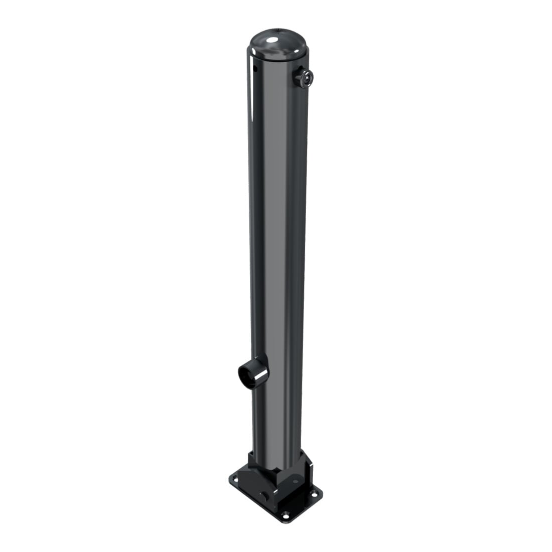 Schake Stilpoller Typ 480FUB, umlegbar + Dreikantverschluß, Ø 82mm + Halbkugel,