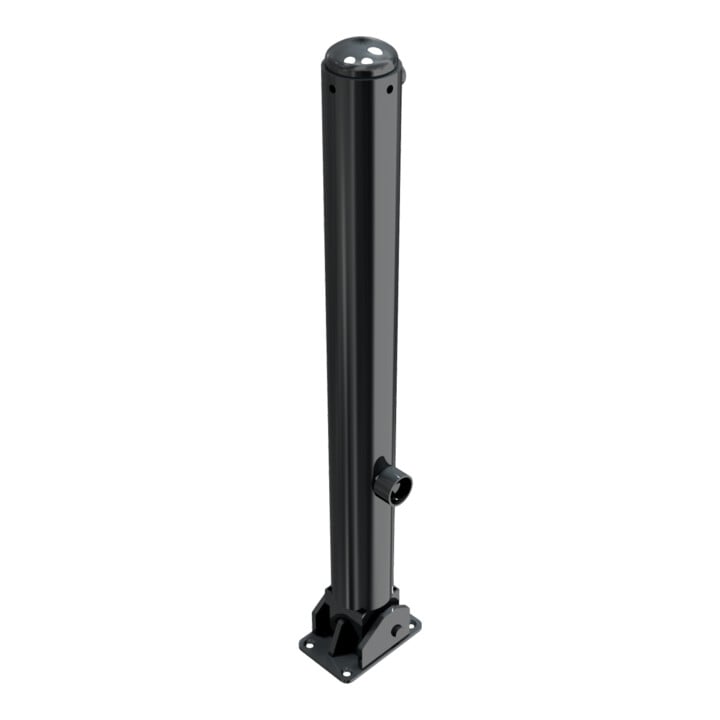 Schake Stilpoller Typ 480FUB, umlegbar + Dreikantverschluß, Ø 82mm + Halbkugel,