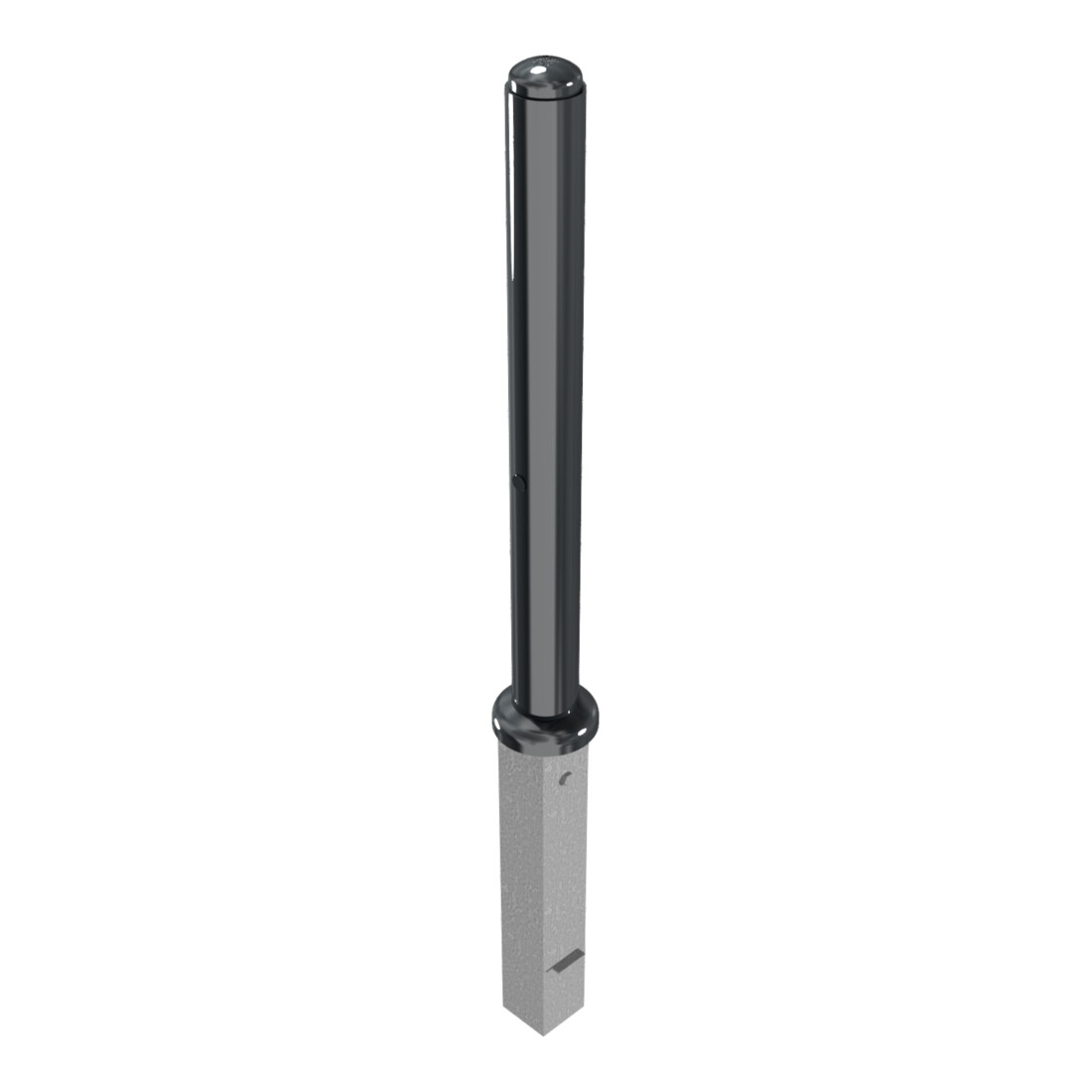 Schake Stilpoller Typ 480ZB, herausnehmbar + Profilzylinder, Ø 82mm + Halbkugel, beschichtet,
