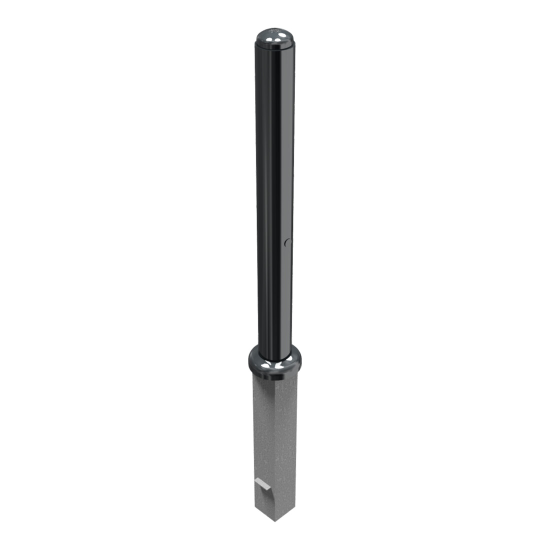Schake Stilpoller Typ 480ZB, herausnehmbar + Profilzylinder, Ø 82mm + Halbkugel, beschichtet,