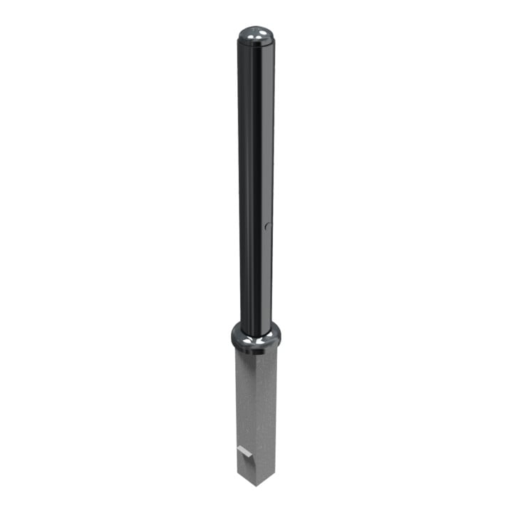 Schake Stilpoller Typ 480ZB, herausnehmbar + Profilzylinder, Ø 82mm + Halbkugel, beschichtet,