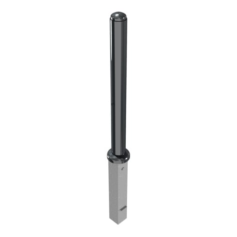Schake Stilpoller Typ 480ZB, herausnehmbar + Profilzylinder, Ø 82mm + Halbkugel, beschichtet,