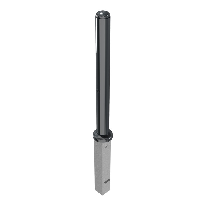 Schake Stilpoller Typ 480ZB, herausnehmbar + Profilzylinder, Ø 82mm + Halbkugel, beschichtet,