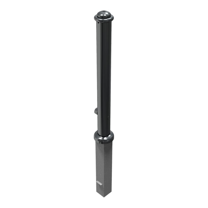 Schake Stilpoller Typ 481FB, herausnehmbar + Dreikantverschluß, Ø 82mm + Halbkugel, beschichtet,