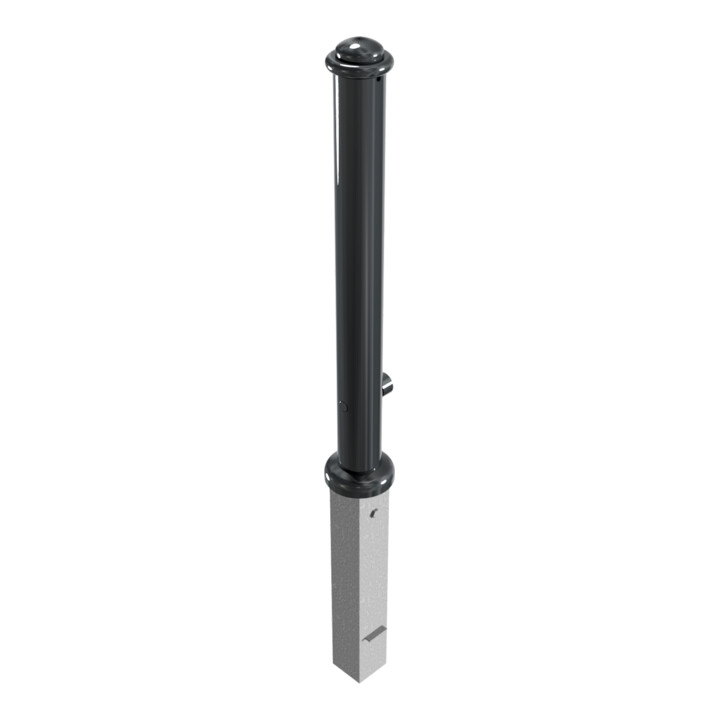 Schake Stilpoller Typ 481FB, herausnehmbar + Dreikantverschluß, Ø 82mm + Halbkugel, beschichtet,