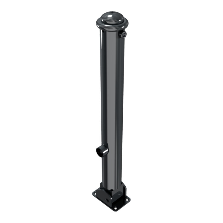 Schake Stilpoller Typ 481FUB, umlegbar + Dreikantverschluß, Ø 82mm + Halbkugel,